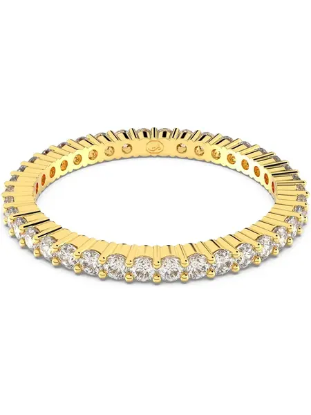 Swarovski Prsteň 'Matrix'  zlatá / priehľadná