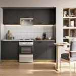 Kuchynská Daria 240 zb 28mm antracit/korpus dub craft