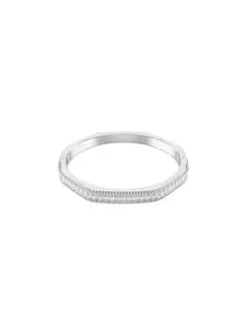 Swarovski Náramok 'Matrix'  strieborná / priehľadná