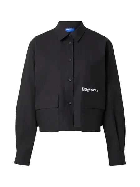 KARL LAGERFELD JEANS Blúzka  čierna / biela