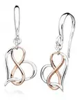 Silver Cat Romantické bicolor náušnice Nekonečná láska SC448