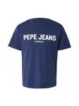 Pepe Jeans Tričko  tmavomodrá / biela