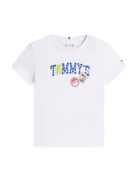 TOMMY HILFIGER Tričko 'RUNNING FRUIT'  modrá / žltá / čierna / biela