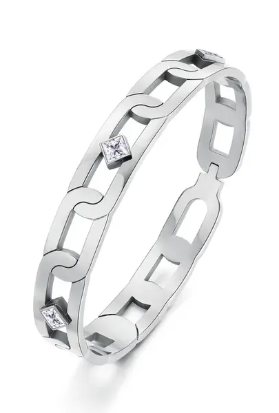 Brosway Elegantní ocelový náramek s krystaly With You BWY19