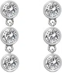 Hot Diamonds Stříbrné náušnice s topazy a pravým diamantem Willow DE585