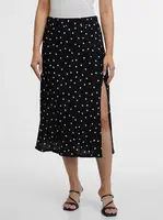 Čierna dámska bodkovaná sukňa ORSAY