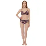 AQUOS SWIMMING DRESS Dámske dvojdielne plavky, čierna, veľkosť