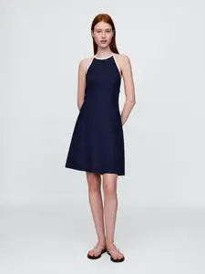 GAP Lněné mini šaty Americana - Dámské