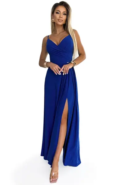 Elegant long maxi dress with straps Numoco
