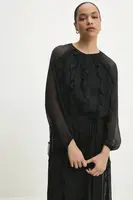 Halenka Answear.LAB dámská, černá barva, hladká