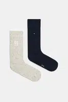 Ponožky Tommy Hilfiger 2-pack pánské, tmavomodrá barva, 701232599