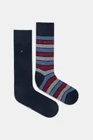 Ponožky Tommy Hilfiger 2-pack pánské, tmavomodrá barva, 701232930