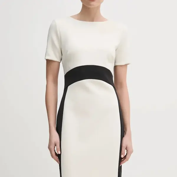 Šaty Calvin Klein béžová barva, mini, K20K208161