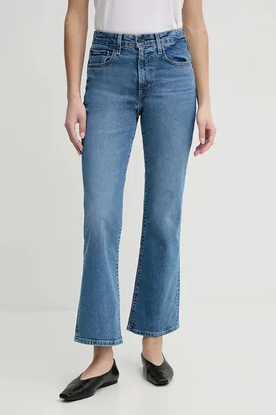 Džíny Levi's 725 AUTHENTIC KICK BOOT dámské, high waist, 001W1