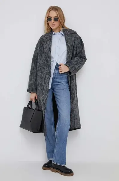 Kabát s příměsí vlny Calvin Klein