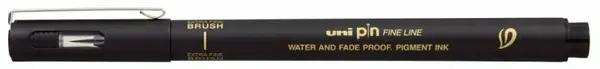 Štětečkový fix Uni Pin černý extra tenký