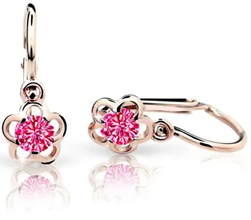 Cutie Jewellery Dětské náušnice C1945-10-X-4 fuchsiová
