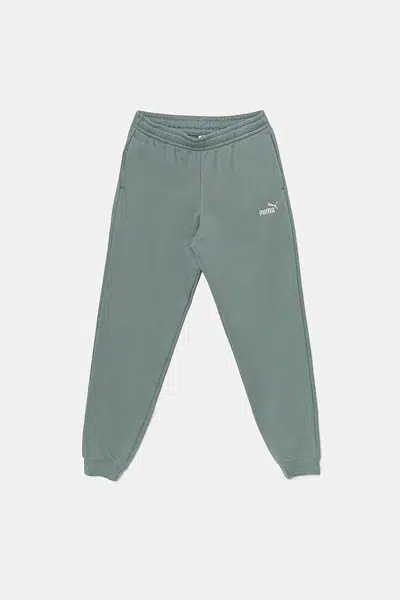 Dětské tepláky Puma ESS 2 COLOR No. 1 Logo Sweatpants FL zelená barva, 685824