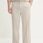 Kalhoty BARENA VENEZIA Camicia Mola pánské, béžová barva, PAU5118.4150