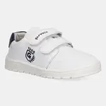 Dětské kožené sneakers boty Garvalin bílá barva, 252510