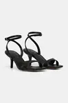 Kožené sandály Answear.LAB černá barva