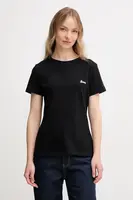 Bavlněné tričko Guess IRIS černá barva, V5GI06 KCRZ1