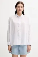Košile Pepe Jeans dámská, růžová barva, relaxed, s klasickým límcem, PL305100