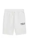 Dětské kraťasy Polo Ralph Lauren bílá barva, 323969370002