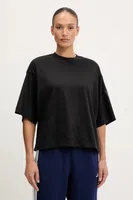 Bavlněné tričko adidas All SZN dámské, černá barva, JM3800