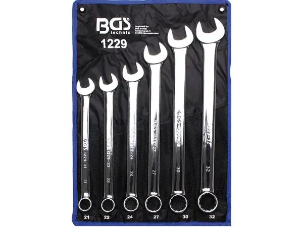 BGS Technic BGS 1229 Očkoploché klíče 21 ÷ 32 mm, extra dlouhé.