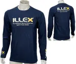 Illex tričko long sleeved navy blue - xl