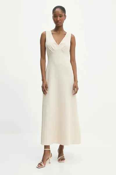 Šaty s příměsí lnu Answear.LAB