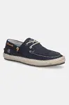 Semišové espadrilky Pepe Jeans TOURIST DECK tmavomodrá barva, PMS10335