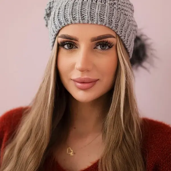 Kesi Sandra K210 fleecová čepice světle šedá