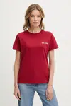 Tričko Guess červená barva, W5RI04 I3Z14
