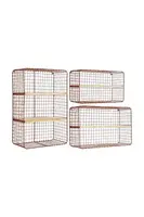 Nástěnná police Madam Stoltz 3-pack