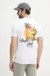 Bavlněné tričko Guess bílá barva, s potiskem, M5GI58 KBW41