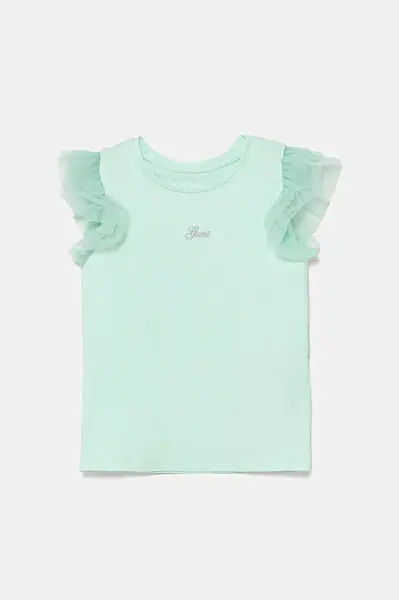 Dětské tričko Guess tyrkysová barva, K5GI18 K6YW4