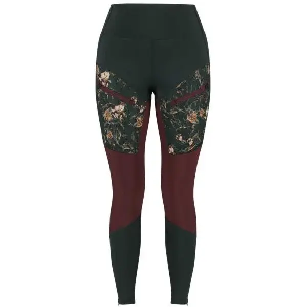 KARI TRAA ANE HIKING Dámské turistické legíny, tmavě zelená, velikost