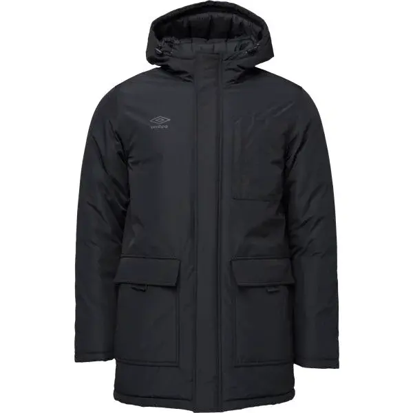 Umbro KAIDO Pánský zimní kabát, černá, velikost