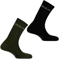 Bula 2PK WOOL SOCK Pánské ponožky, černá, velikost 40-42