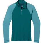 Smartwool W CLASSIC THERMAL MERINO BL 1/4 ZB Dámské triko, tmavě zelená, velikost