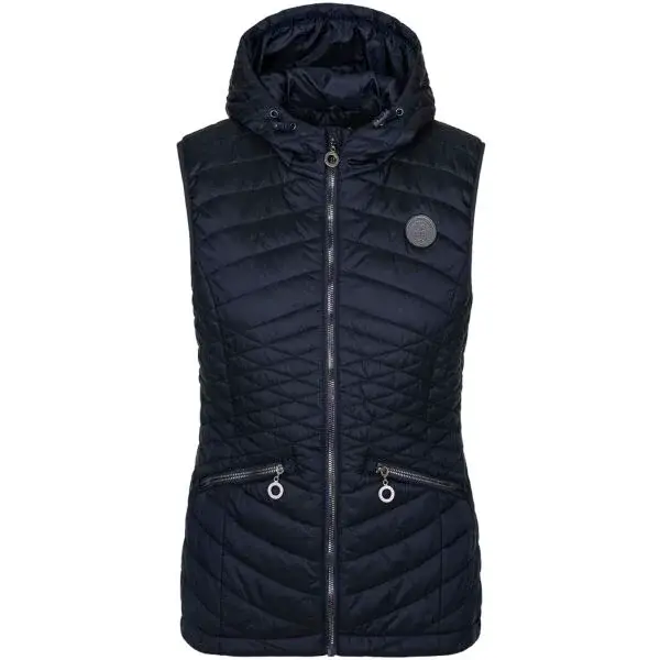 LOAP ILMANAX Dámská prošívaná vesta, tmavě modrá, velikost