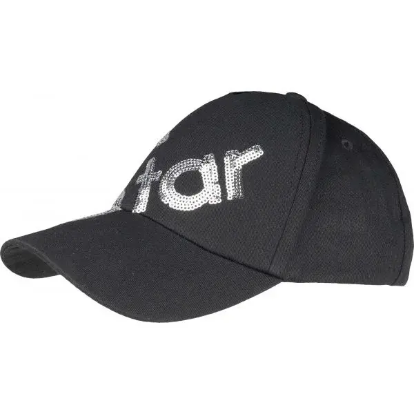 Lewro TANSY Dívčí čepice s kšiltem, černá, velikost 4-7Y