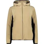 CMP WOMAN JACKET FIX HOOD Dámská mikina, béžová, velikost