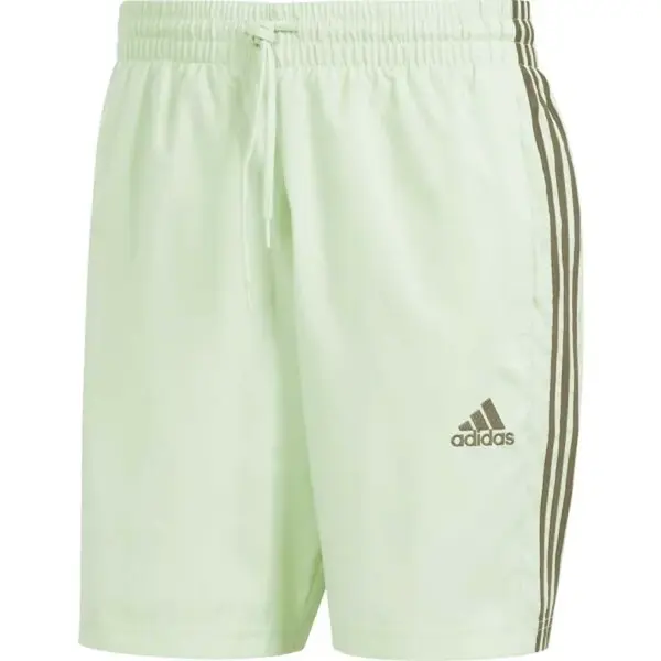 adidas ESSENTIALS CHELSEA 3-STRIPES Pánské kraťasy, světle zelená, velikost
