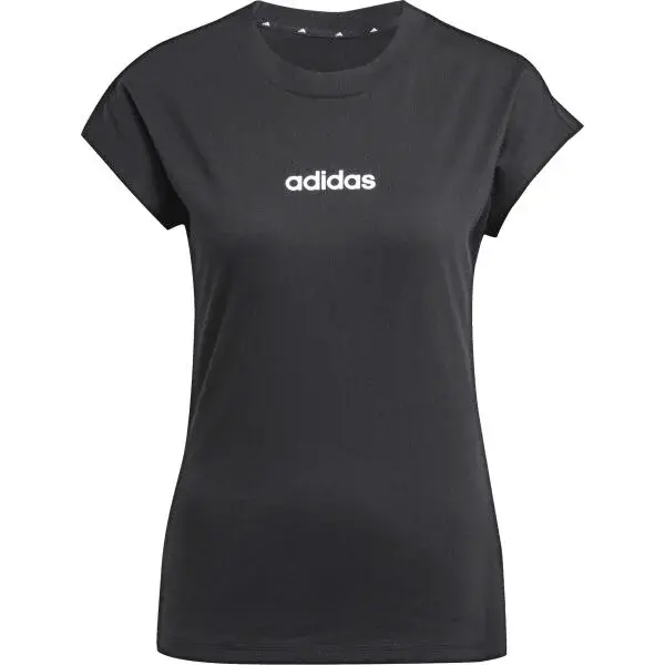 adidas ESSENTIALS LINEAR SINGLE Dámské triko, černá, velikost