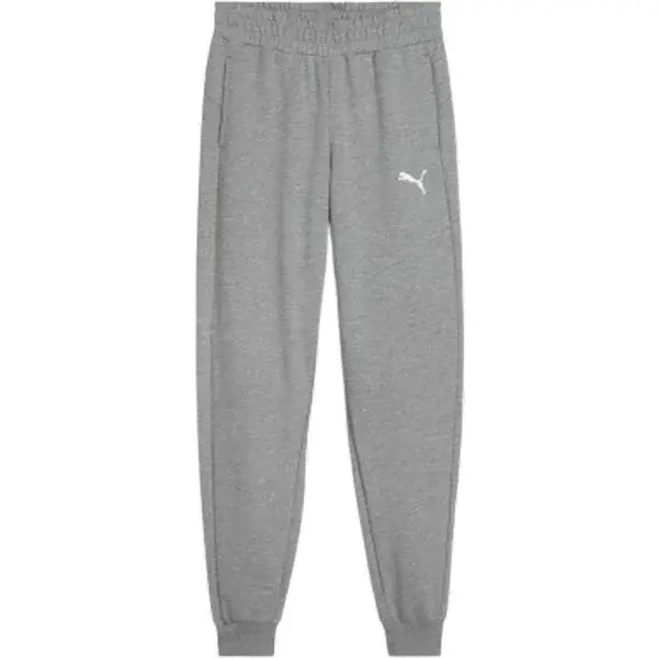 Puma TEAMGOAL CASUALS PANTS JR Chlapecké fotbalové tepláky, šedá, velikost