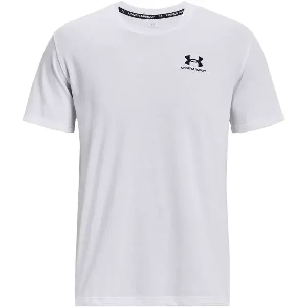 Under Armour LOGO EMB HEAVYWEIGHT Pánské tričko, bílá, velikost L