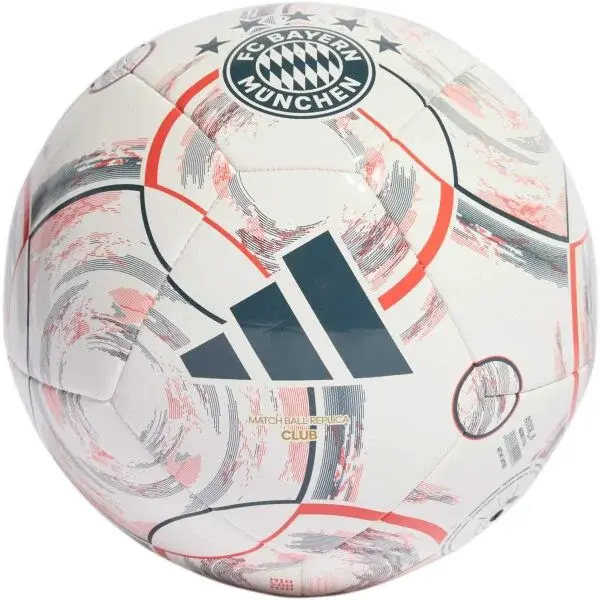 adidas FC BAYERN CLUB AWAY Fotbalový míč, bílá, velikost